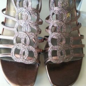 Bronze Strappy Shoes